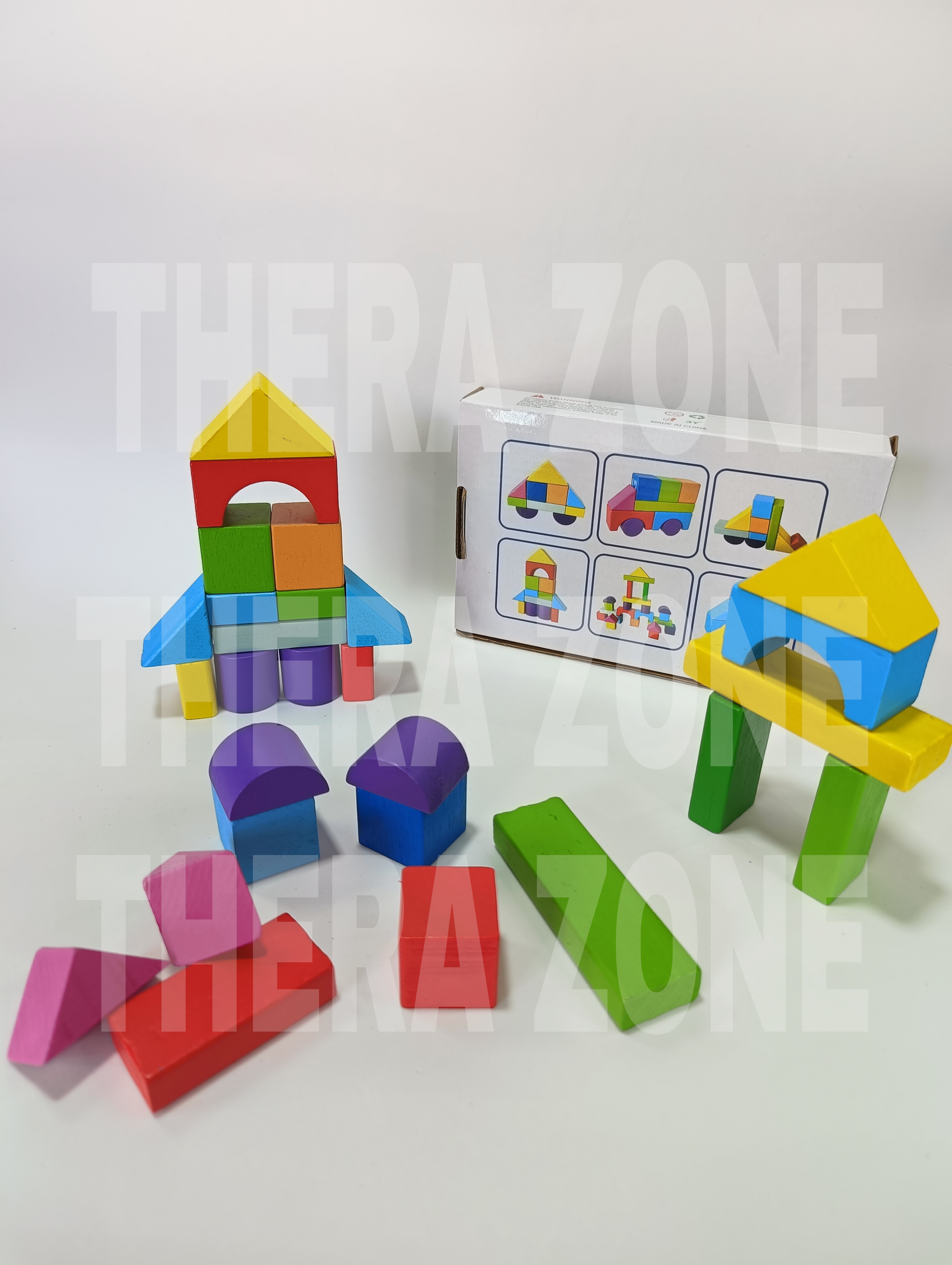 Dream Castle – Bloques de Construcción de Madera (27 piezas)