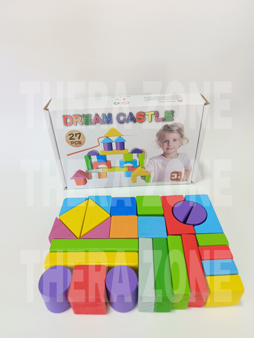 Dream Castle – Bloques de Construcción de Madera (27 piezas)