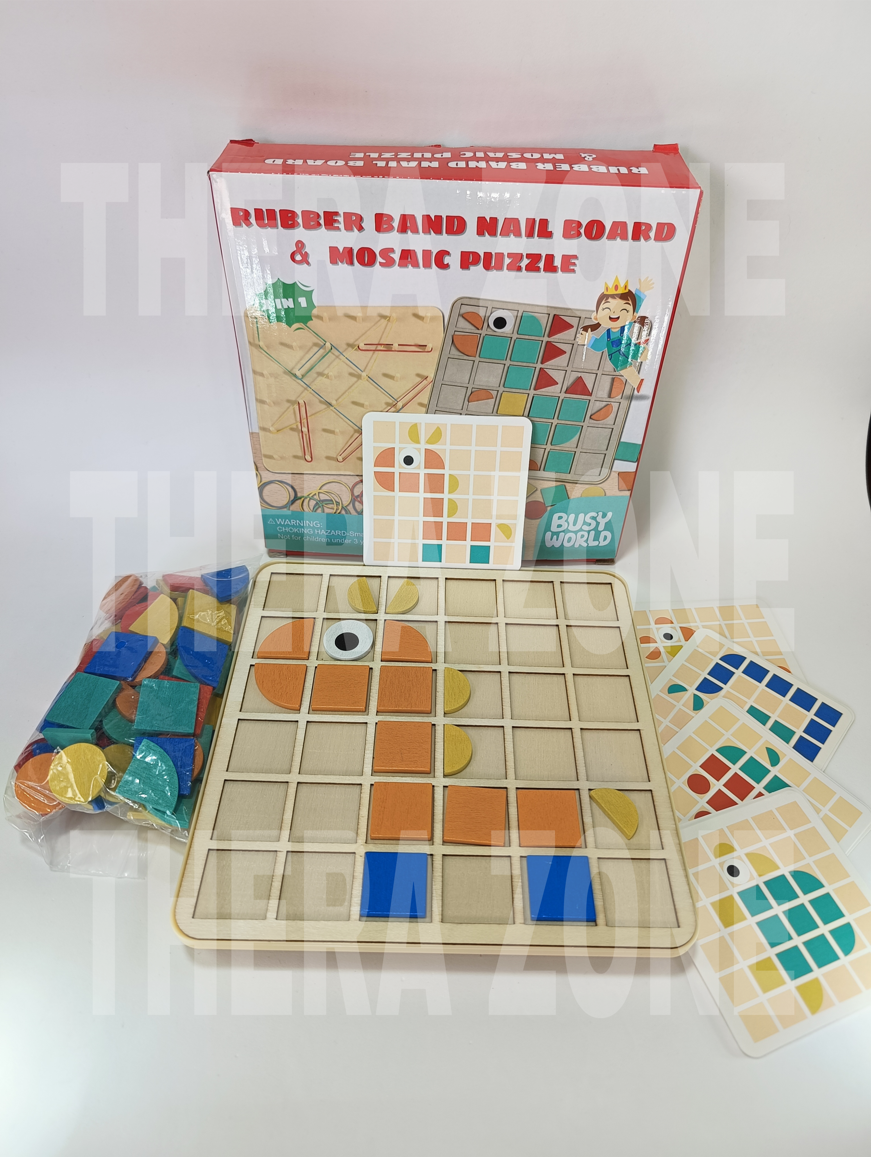 Rubber Band Nail Board & Mosaic Puzzle