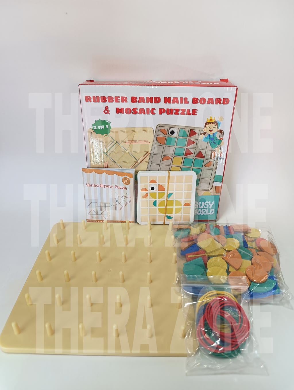 Rubber Band Nail Board & Mosaic Puzzle