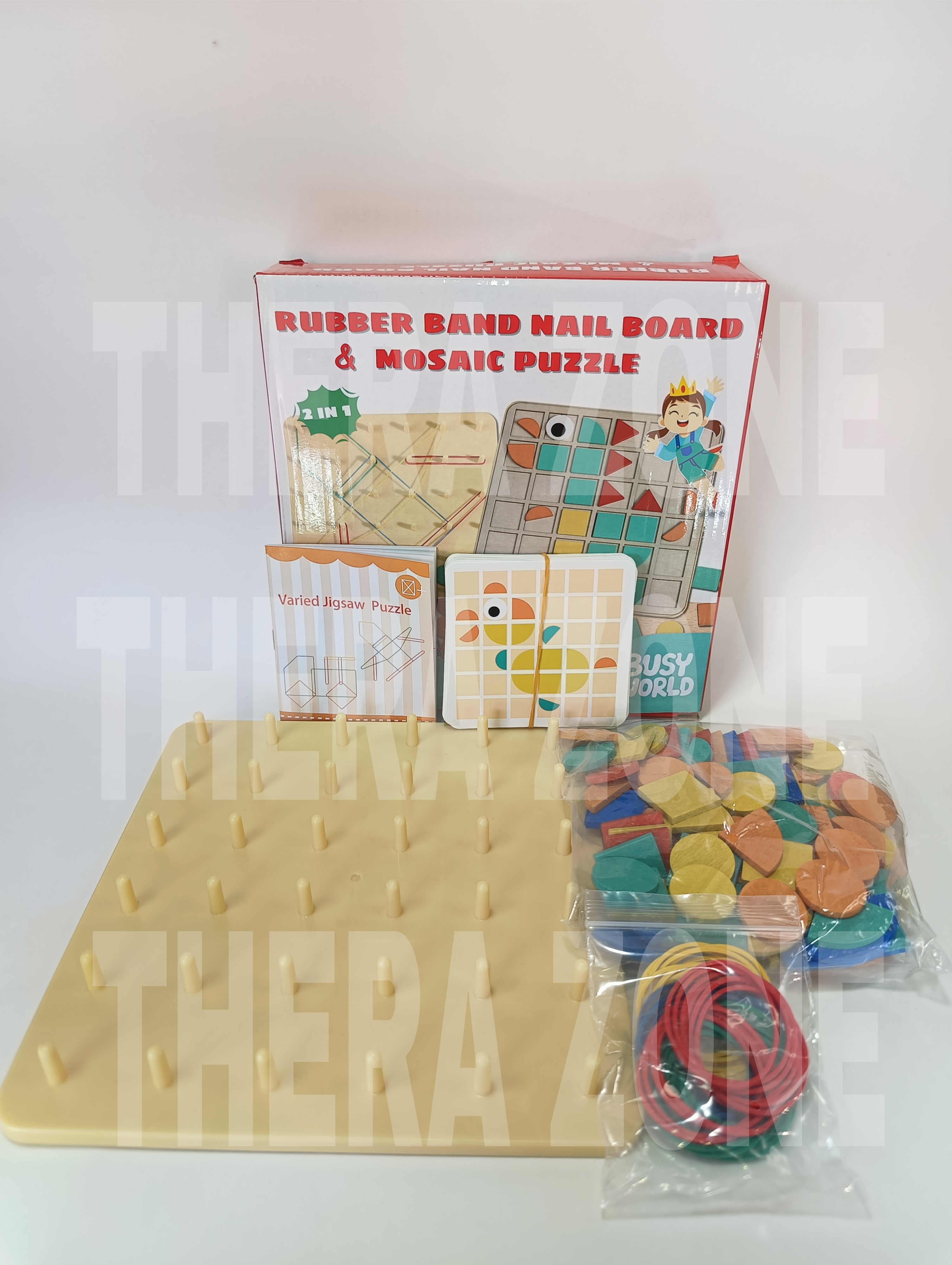 Rubber Band Nail Board & Mosaic Puzzle