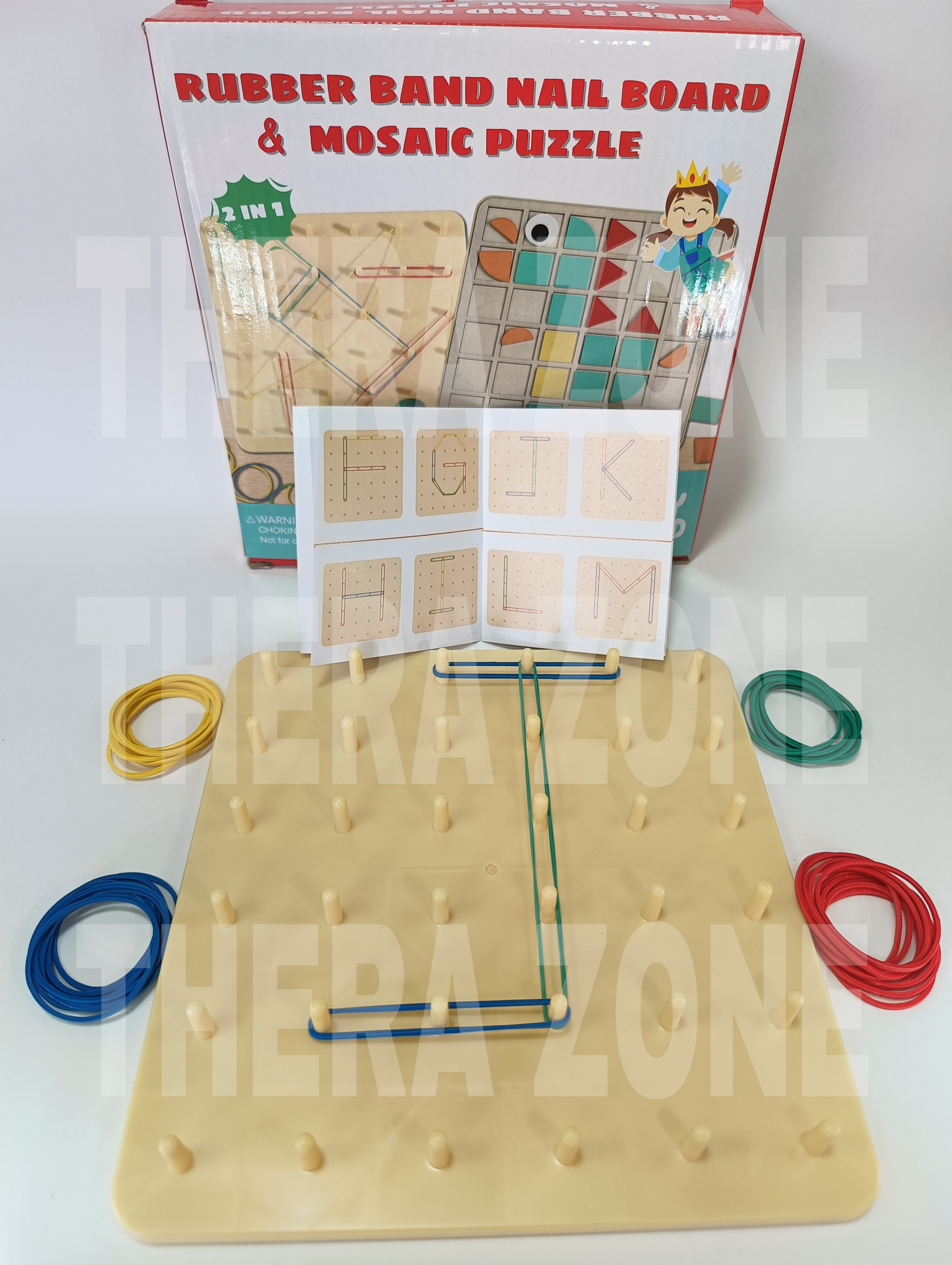 Rubber Band Nail Board & Mosaic Puzzle
